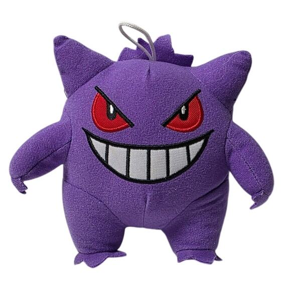Pokemon Gengar Official Licensed 7inch AUTHENTIC Hanging Plush 2022 Original 152 - Picture 1 of 7